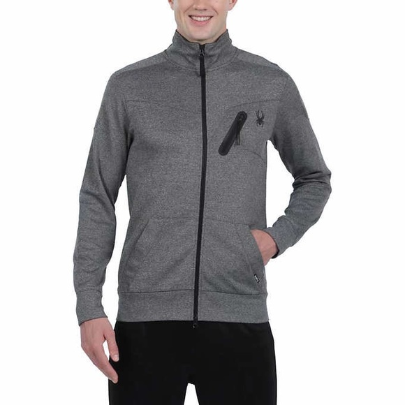 Spyder Active Men’s XL Full Zip Jacket Grey NEW with Tags - Picture 9 of 14